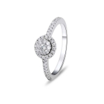 Brilio Brilio Silver Beautiful silver ring with zircons RI029W