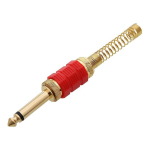 Blow Plug AUX 6.3 mono gold HQ - 10pcs