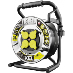 Kel Plastrol HEAVY LINE coil extension cord 4x2p+Z| IP44| 16A| H05RR-F| 3x1,5| 50m| black (W-99277)