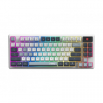 MSI FORGE GK600 TKL WIRELESS SKY klaviatuur M&auml;ngimine USB + Bluetooth QWERTY Briti inglise keel Sinine, Valge