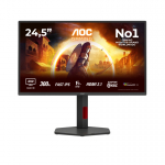 AOC G4 Q25G4SR PC lamekuvar 62,2 cm (24.5") 2560 x 1440 pikslit Quad HD LED Must, Punane