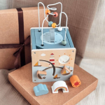 Pusle Pusle Viga Toys VIGA Puidust v&auml;rvilised plokid Metsajutud karbis 58 tk.