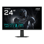 GIGABYTE GS24F14A PC lamekuvar 60,5 cm (23.8") 1920 x 1080 pikslit Full HD LED Must