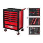 Trolley Trolley with 215 pcs. tools KS TOOLS RACINGline, 7 drawers