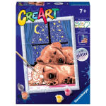 Ravensburger CreArt drawing for children Sleeping dogs