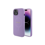 Case Case Guess GUHMP15SPSAHMCU iPhone 15 6.1" purple|purple hardcase Saffiano MagSafe