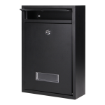 Ornos Ornos Galvanized steel letter box BALI, small with business card holder, black