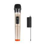 Wireless Wireless dynamic microphone UHF PULUZ PU628J 3.5mm (golden)