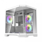 Darflash Darflash FT350 computer case + 5 aRGB fans (white)