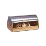 Bamboo Bamboo Zeller bread box 39 x 25.5 x 18.5 cm bamboo / stainless steel