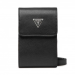 Guess , , Synthetic leather, Badge holder, Crossbody bag, black, HMCERT, 11 x 17 x 4 cm, Women Women