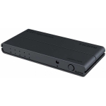 PremiumCord HDMI l&uuml;liti 4:1 toega 4Kx2K@60Hz, 1080P, HDR, nuprogrammeeritav nupp ja kaugjuhtimispult