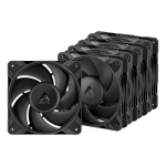ARCTIC Freezer P12 Pro PST - 5 Pack Arvuti korpus Ventilaator 12 cm Must 5 tk