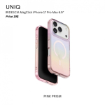 UNIQ Iridescia iPhone 17 Pro Max Magclick laadimiskarp roosa