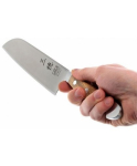 G&uuml;de Alpha Santoku 18 cm Olive Wood