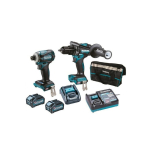 Makita DK0114G201 XGT Cordless tools set HP001G + TD001G + DC40RA + BL4040x2 + ADP10 + TOOLBAG (2 pcs Combo)
