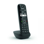Gigaset AS690HX Analoog-/DECT telefon Helistaja ID Must