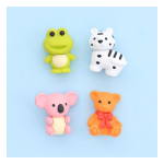 IWAKO erasers - puzzle set in BENTO mini lunch box "Animal"