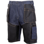 Lahti Lahti Pro Short denim shorts. blue with armature, "xl", ce, lahti