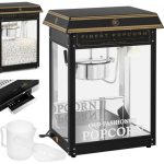 Royal Royal Catering Retro popcorn maker TEFLON 1600 W 5-6kg/h - black and gold