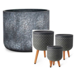 Plant Plant holder EDEN D37xH30cm with legs, dark gray