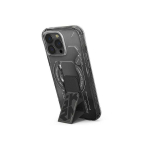 Skinarma Helio Apple iPhone 16 Pro 6.3" Magnetic Charging + Grip Stand phone case in black color