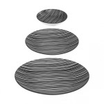Secret Secret De Gourmet BOHEMIA ZEBRE plate set, 18 pieces