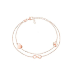 Brilio Brilio Silver Brilio Silver Double bronze bracelet with ornaments BRC34R