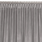 Homede Curtains VELVET PLEAT D 75 Grey 265x175