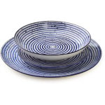Lumarko Affek Design STRIPES Sinine l&otilde;unas&ouml;&ouml;gikomplekt 18-osaline. 27/19/20 cm kausid, 550 ml