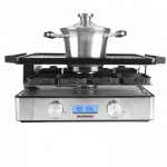 Gastroback Design Raclette-Fondue Advanced Plus 9 isik(ut) 2200 W Must, Roostevaba teras