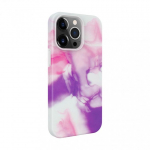 Evelatus Apple iPhone 13 Pro Premium Silicone case Customized Print Purple