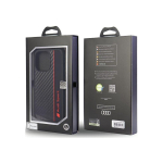 Audi Carbon Fiber Stripe iPhone 14 Pro 6.1" czarny|black hardcas