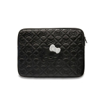 Hello Hello Kitty Sleeve HKCSZPEKHBPK 14" czarny|black Zip PU Quilted