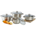 Cookware Cookware set Sally ze stali naznez 8-elementowy DOMOTTI