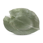 Eurofirany TERRA COLLECTION MONTENEGRO Leaf-shaped plate, 38 X 34 X 4 cm, color: green