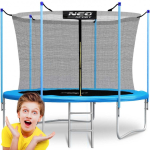 8 8 ft / 252 cm garden trampoline with inner net and Neo-Sport ladder