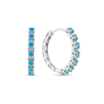 Brilio Brilio Silver Brilio Silver Sparkling round earrings with zircons EA472WAQ