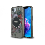 Case Case Guess IML Flowers MagSafe for iPhone 16e black