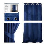 &Ouml;&ouml;riie &Ouml;&ouml;riie r&otilde;ngastega AmeliaHome VELVET 140X270 cm, 1 tk, v&auml;rv: tume sinine