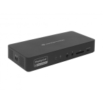 Conceptronic DONN31B s&uuml;learvuti dokk ja pordireplikaator Juhtmega &uuml;hendatud USB 3.2 Gen 2 (3.1 Gen 2) Type-C Must