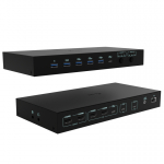 i-tec C31KVMDOCKPDPRO s&uuml;learvuti dokk ja pordireplikaator Juhtmega &uuml;hendatud USB 3.2 Gen 1 (3.1 Gen 1) Type-C Must
