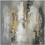 Home4You Tapyba aliejiniais dažais 120x120cm, abstraktne hommik