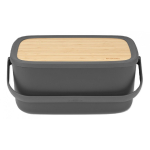 Brabantia 128264 leivakast Nelinurkne Must, Puit