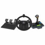 Hori HPC-043U m&auml;ngukontroller Must USB Rool + pedaalid + juhtpult PC