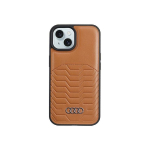 Audi Synthetic Leather MagSafe iPhone 15 | 14 | 13 6.1" czarny|b
