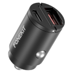 FoneKit Travel PD 30W, USB-A + USB-C car charger