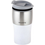 THERMAL THERMAL MUG WITH SILICONE STRIP 320ML, KLAUSBERG KB-7627, WHITE