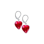 Romantic Romantic earrings Pure Love with 24 karat gold plated Lampglas ELH1 pearls