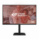 AOC 27E4U PC lamekuvar 68,6 cm (27") 1920 x 1080 pikslit Full HD LED Must